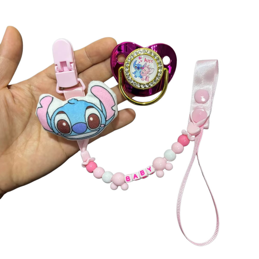 Disney Kawaii Baby-Saugkettenclip für Schnuller und Lätzchen in Pink - Bild 2