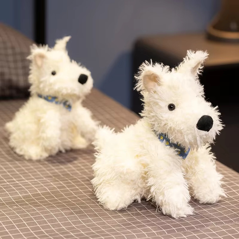 YUZHINUO West Highland White Terrier Plüsch Spielzeug, Weiß - Bild 6