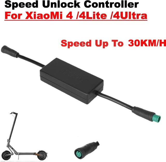 Xiaomi Elektrischer Roller Geschwindigkeits-Controller zur Geschwindigkeitserhöhung auf bis zu 30 km/h für Modelle 4, 4 Lite, 4 Ultra und 3 Lite, Schwarz - Bild 1