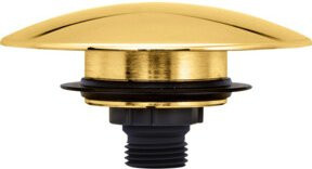 Duravit Badewannen-Ausstattungs-Set mit Push-Open Ventil in Gold poliert - Bild 1