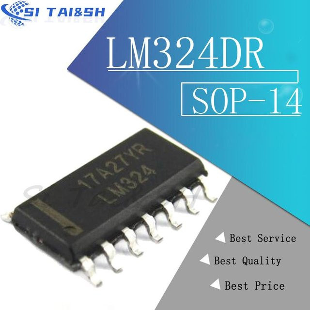 20 Stück LM324DR LM324 SOP14 SMD Operationsverstärker von Si Tai&SH in Schwarz - Bild 1