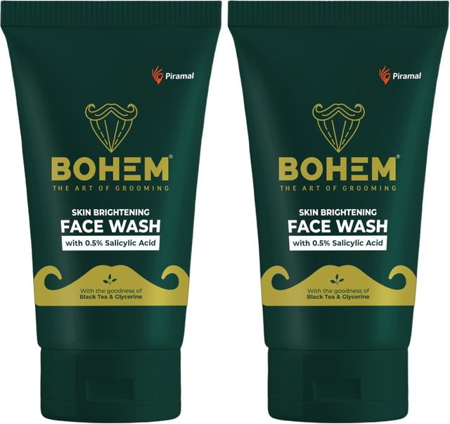 BOHEM Gesichtswaschgel für Herren, 2x 100 ml, Schwarztee-Extrakt & Glycerin - Bild 1