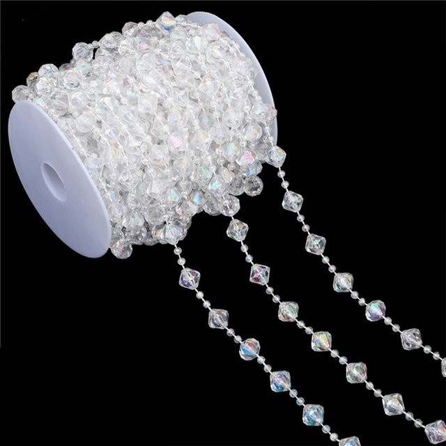 Künstliche Perlen Blume Kristall Perlen Kette für Schmuck DIY Handwerk - Bild 1