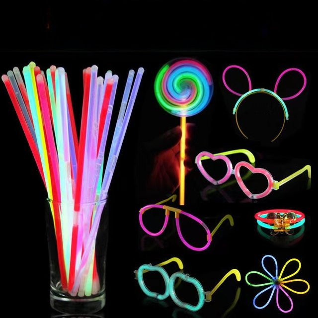 MYGVN Leuchtstäbe, 100 Stück, 20 cm, Fluoreszierende Requisite - Bild 1