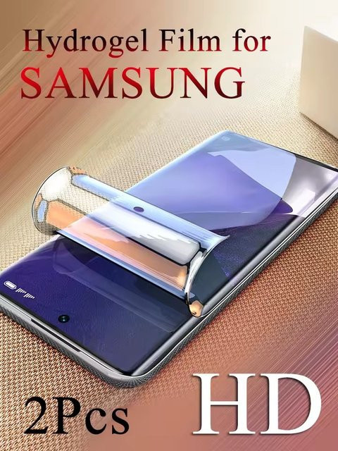 2er-Pack Hydrogel Displayfolie für Samsung Galaxy A55 A35 A25 A15 A54 A34 A53 A14 5G A06S A05S A36 A56 A26 transparent - Bild 1