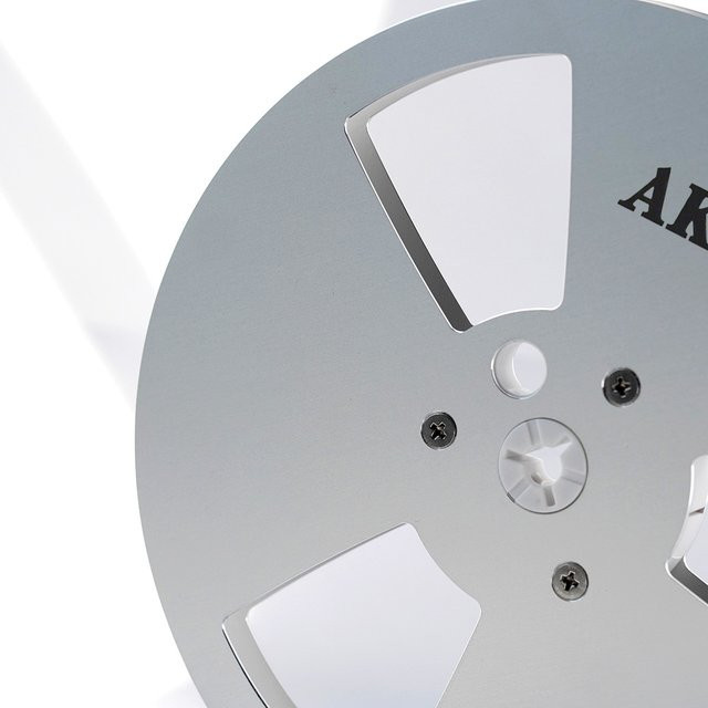 AKAI Aluminium-Leerspule für Tonbandgeräte, 7 x 1/4 Zoll, Schwarz/Silber - Bild 1