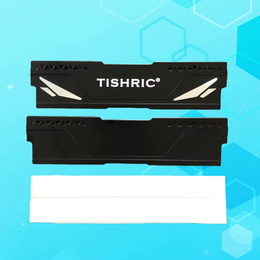 TISHRIC RAM-Kühler aus Aluminiumlegierung für DDR5 DDR4 DDR3 Desktop-Speicher, Schwarz - Bild 3