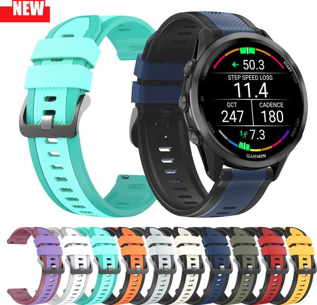 Silikonarmband, 22 mm, Bunt, Unisex - Bild 1