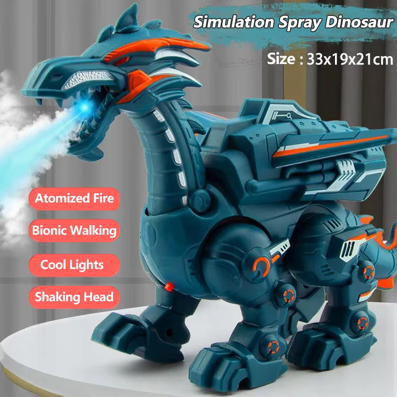 CONUSEA Dinosaurier, Elektrisches Spielzeug, mit Wasser Spray und Licht, Blau - Bild 3