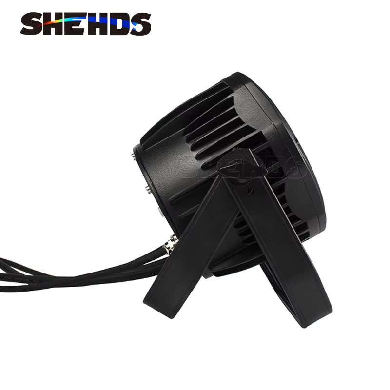 SHEHDS Professioneller LED Effektstrahler IP65 RGBWA + UV 6in1 DMX Outdoor Floodlight Schwarz - Bild 2