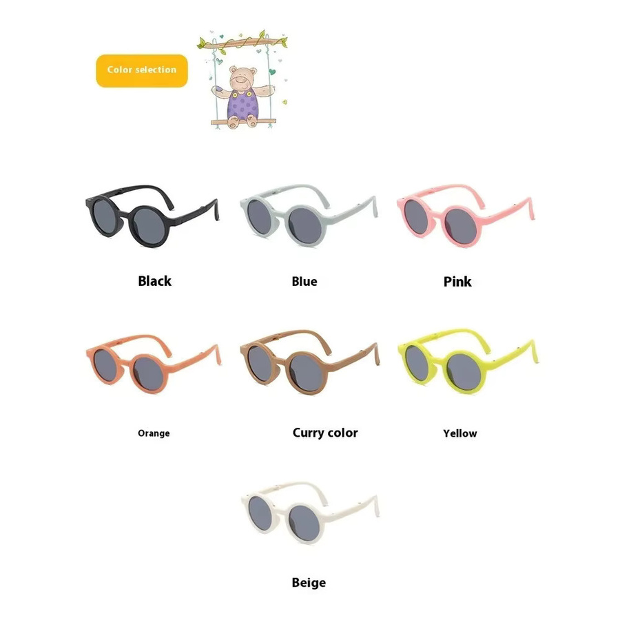 ZUXUB Sonnenbrille Kinder, rund, Vollrand, Kunststoff - Bild 2