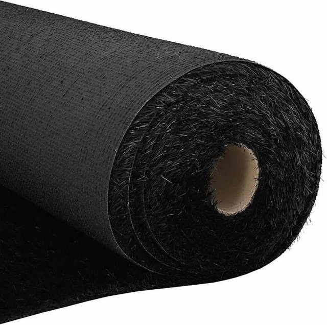 vidaXL Kunstgras Schwarz aus Polypropylen B: 5 m, T: 1 m - Bild 1
