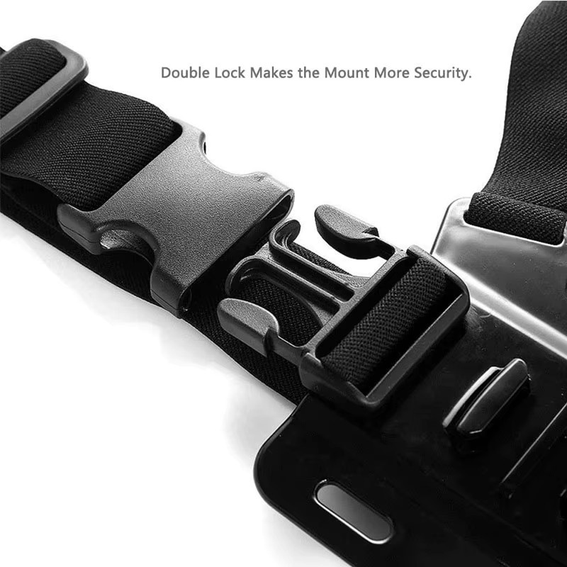 Verstellbare Brusthalterung GoPro Action Camera Brustgurt in Schwarz - Bild 4