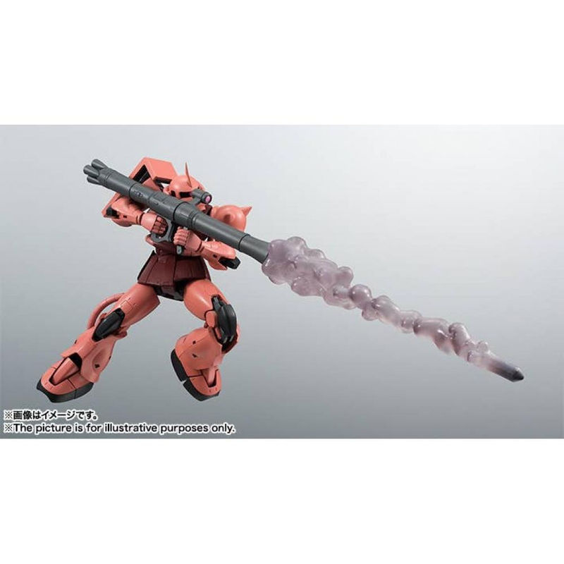Bandai Robot Gundam DamaShii Côté MS MS 06S Zaku de Char Version Anime Modell in Rot - Bild 2