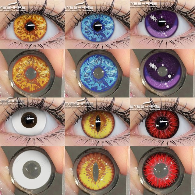 EYESHARE Farbkontaktlinsen, Blau, Unisex - Bild 1