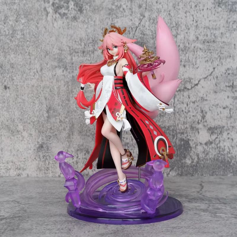 Bandai Genshin Impact Yae Miko Anime Figur aus PVC als Sammlerstück und Modell für Kinder - Bild 3