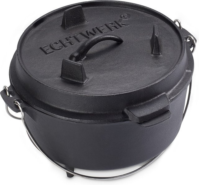 ECHTWERK Dutch Oven aus Gusseisen, Schwarz, 4,9 l - Bild 1