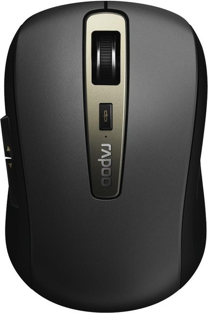 Rapoo Kabellose Multi-Mode Bluetooth Maus MT350 in Schwarz - Bild 1