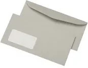 KUVERMATIC® Kuvertierhülle aus Papier, grau, gummiert - Bild 1