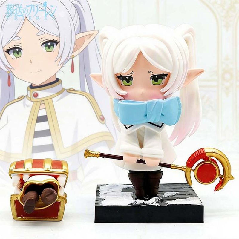 Bandai Anime Frieren Actionfigur aus PVC, mehrfarbiges Sammlerstück als Desktop-Ornament, Höhe: 17 cm - Bild 1