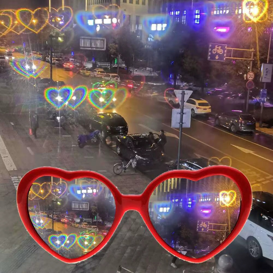 Sonnenbrille Damen, Vollrand, rot, Kunststoff - Bild 3