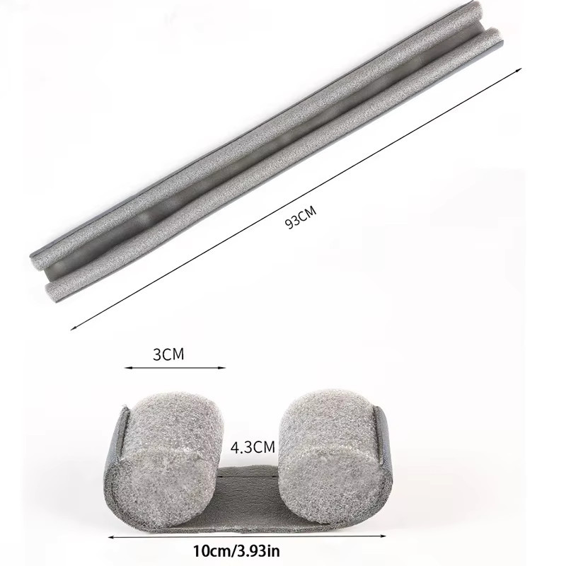 Flexible Türdichtung als Bodenstopper zum Schutz vor Wind und Staub in Weiß oder Grau, Länge: 93 cm - Bild 4