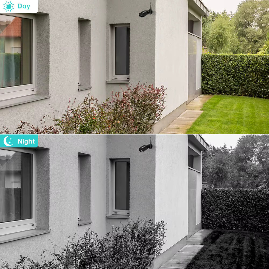 BESDER 5MP HD Outdoor IP Kamera WiFi Wireless Home Security Überwachung Wasserdicht in Schwarz - Bild 4
