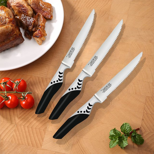 ALLWIN HOUSEWARE W Steakmesser aus Edelstahl in Silber mit hochglanzpoliertem Griff - Bild 1