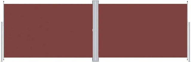 Furnicato Seitenmarkise ausziehbar Braun aus Polyester mit Höhe: 200 cm und Breite: 600 cm - Bild 1