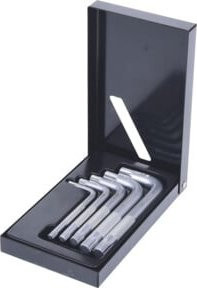 KS Tools XZN-Winkelstiftschlüssel-Satz kurz, 5-teilig, silber, aus gehärtetem Stahl - Bild 1