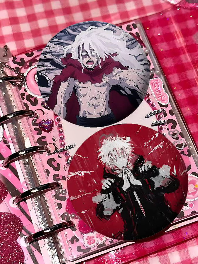 Brosche Tomura Shigaraki Anime, Runde Brosche, Unisex - Bild 5