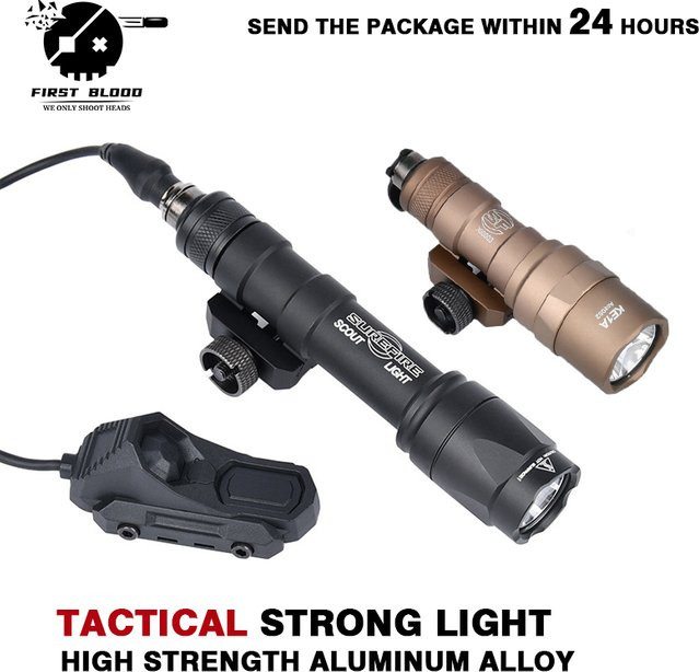 Surefire Taktische Taschenlampe SF M300 M600 mit AXON Schalter für 20mm Picatinny Schiene - Bild 1