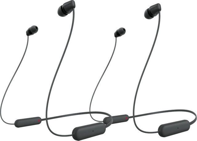 Sony WI-C100 In-Ear Bluetooth Kopfhörer Doppelpack in Schwarz - Bild 1
