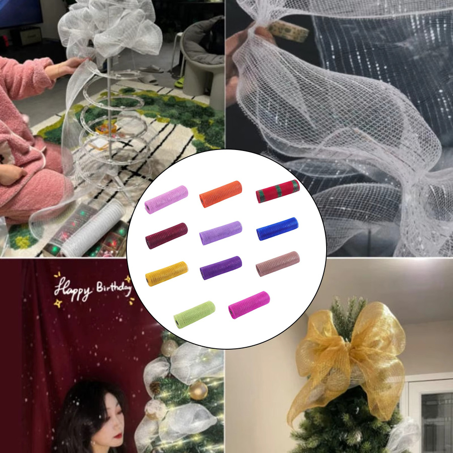 Mesh Band Rolle aus PP für kreative Geschenkverpackungen und DIY-Dekorationen - Bild 3