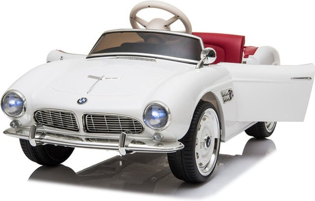 TPFLiving BMW 507 Oldtimer Elektro-Kinderauto, weiß - Bild 1