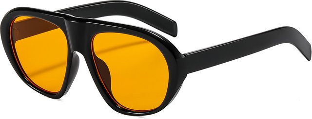 Simplify Pilot Sonnenbrille, Vollrand, Schwarz, Unisex, Plastic - Bild 1