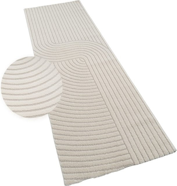 Moderner Teppich Aurora in Creme mit geometrischem Design, B/B: 80 x 150 cm - Bild 1