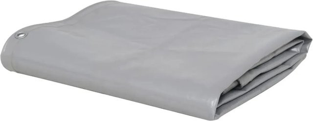 vidaXL Abdeckplane aus PVC in Grau mit 650 g/m², B/T: 300 x 300 cm - Bild 1