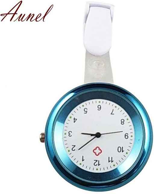 Taschenuhr Quarz, Aluminium, Blau, Roségold, Damen - Bild 1
