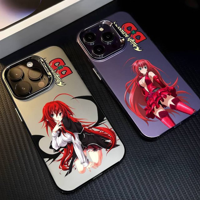 Anime High School DxD Handyhülle für iPhone 11 bis 17 Pro Max in Multicolor mit Matte Laser Metallic Aurora Effekt - Bild 1