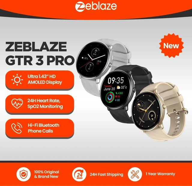 Zeblaze Smartwatch, Gold, Edelstahl, Damen - Bild 1