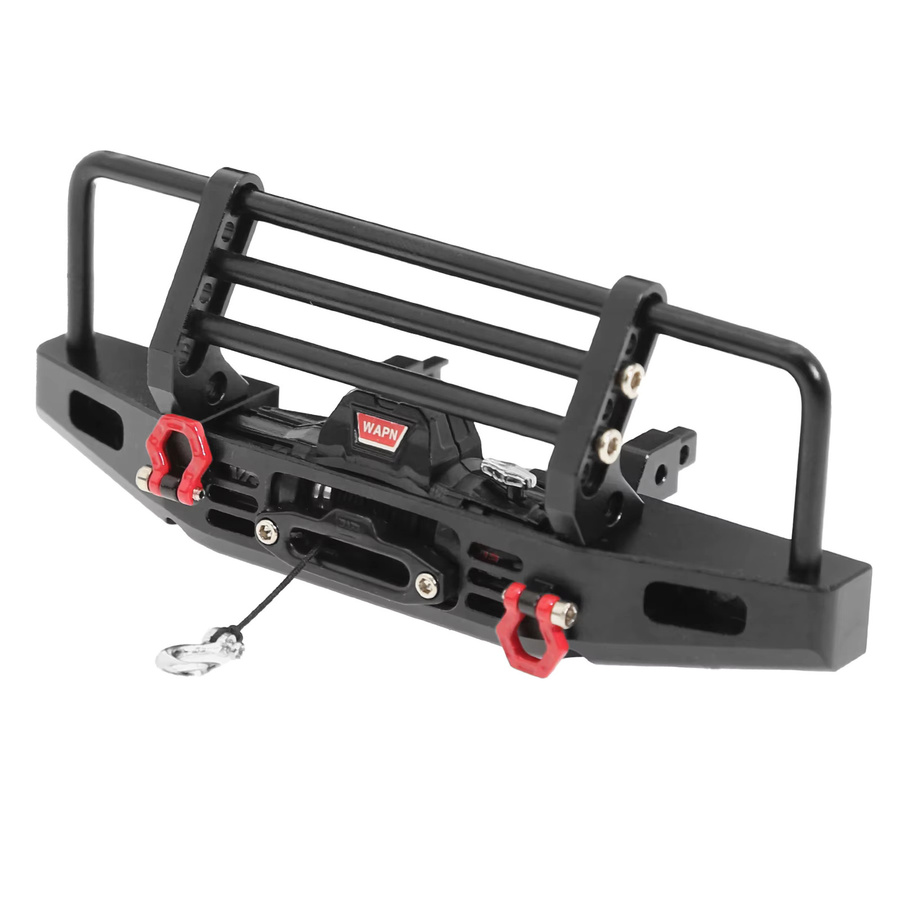 Traxxas TRX4-M Defender Upgrade-Teile, Metall-Stoßstangen und elektrische Winde, 1:18, Schwarz - Bild 2