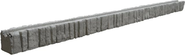 Beckers Betonzaun Anfangspfosten Mediterran Nostalgie in Betongrau, Höhe: 305 cm, Breite: 12 cm, Tiefe: 12,5 cm - Bild 1