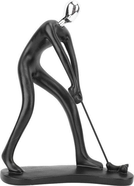 Dekorative Skulptur OutsideWorld Abstrakte Musiker und Sportler Figuren aus Harz in Schwarz - Bild 1