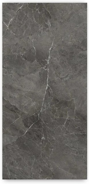 Walllux Duschrückwand in Marmor-Optik Dunkelgrau aus Alu-Verbund, B/H: 100 x 210 cm, Stärke: 3 mm - Bild 1