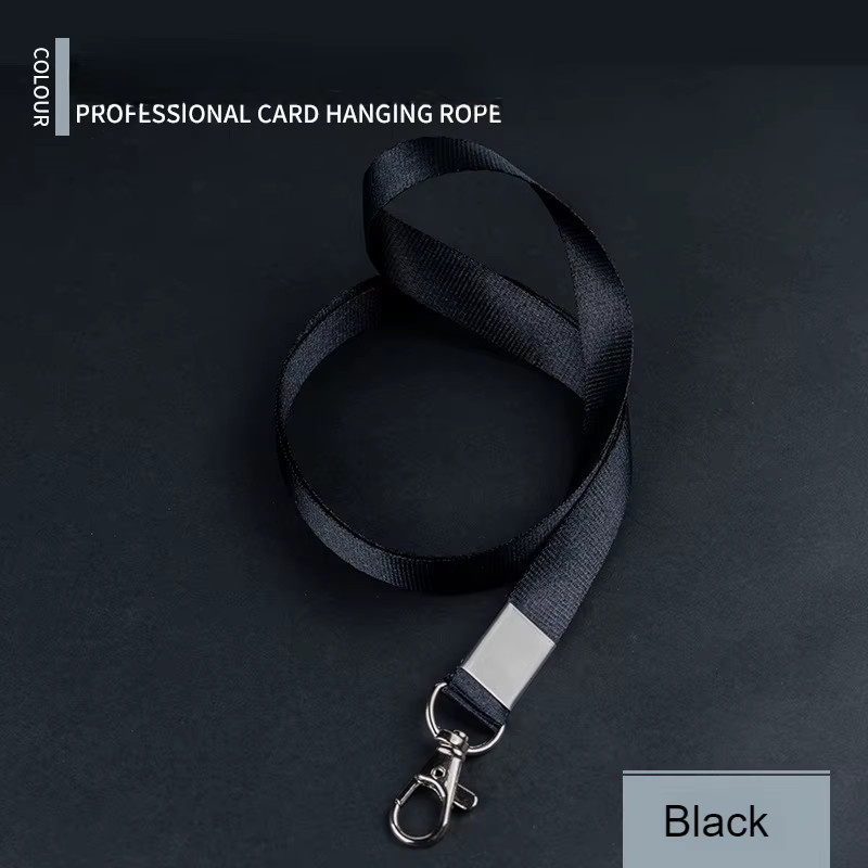 Lanyard für ID-Karten und Ausweise in Orange mit Metallverschluss, Breite: 1,5 cm - Bild 3