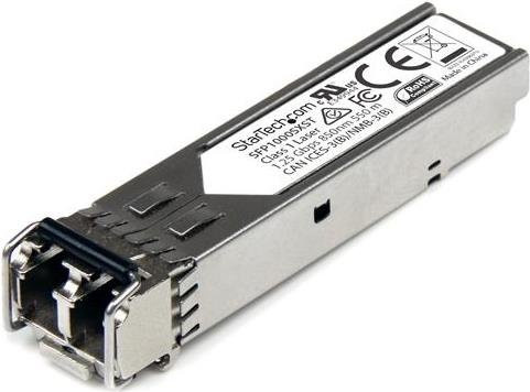 StarTech.com 1000BASE-SX SFP Gigabit Transceiver Multimode LC-Anschluss 550 m SFP1000SXST in Silber - Bild 1