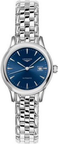 Longines Armbanduhr Automatik, Edelstahl, 30 mm, Blau, Damen - Bild 1