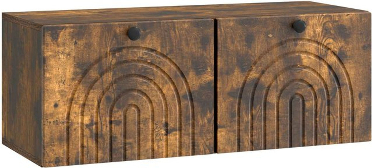 Wandmontierter TV-Schrank vidaXL in Geräucherte Eiche, Modern und Minimalistisch, B/T/H: 78,5 x 31 x 30 cm - Bild 1