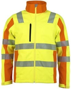 ASATEX Warnjacke Prevent Softshell in Gelb, Größe XL, nach EN ISO 20471 Klasse 2 - Bild 1